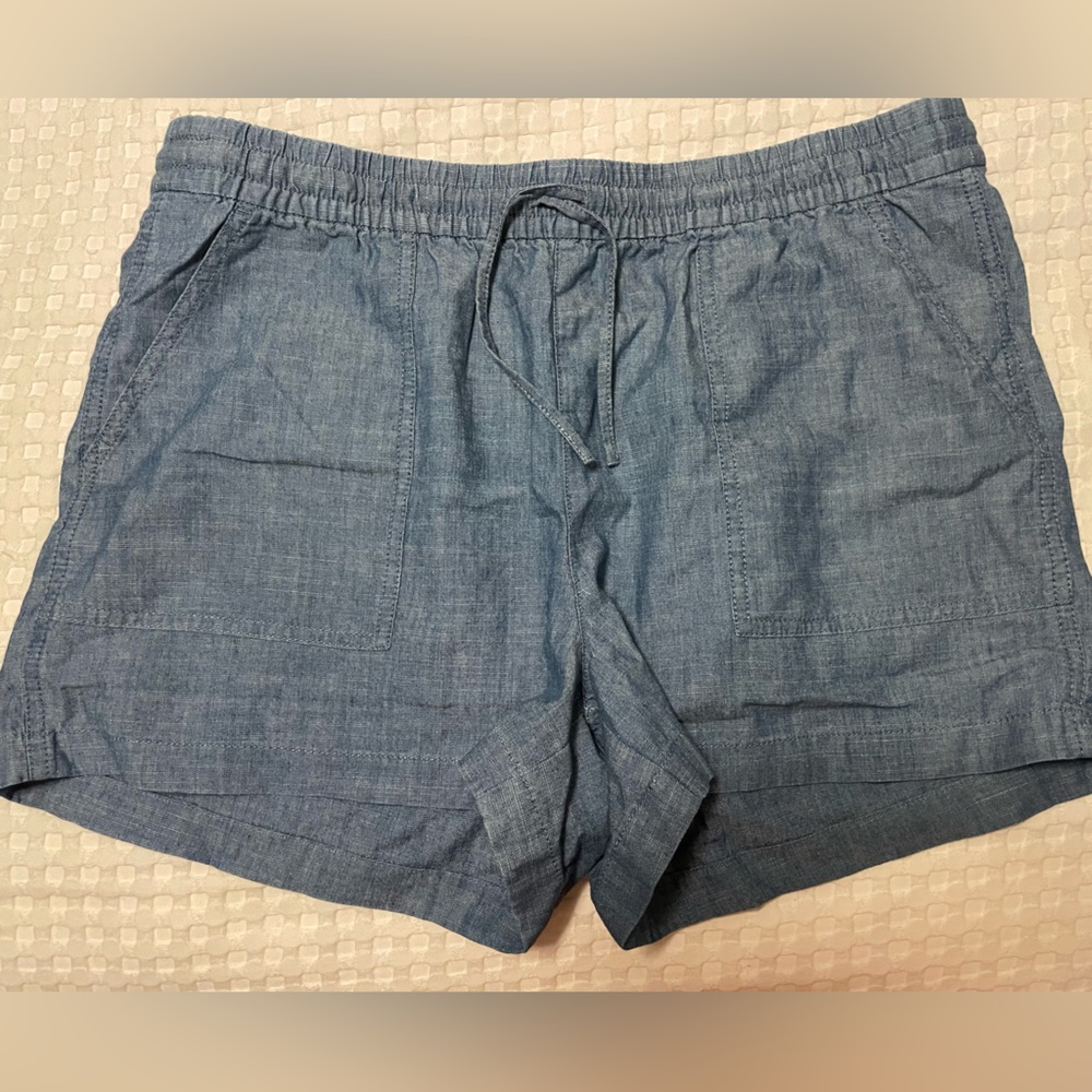 J. Crew Factory Casual Blue Chambray Shorts NWT